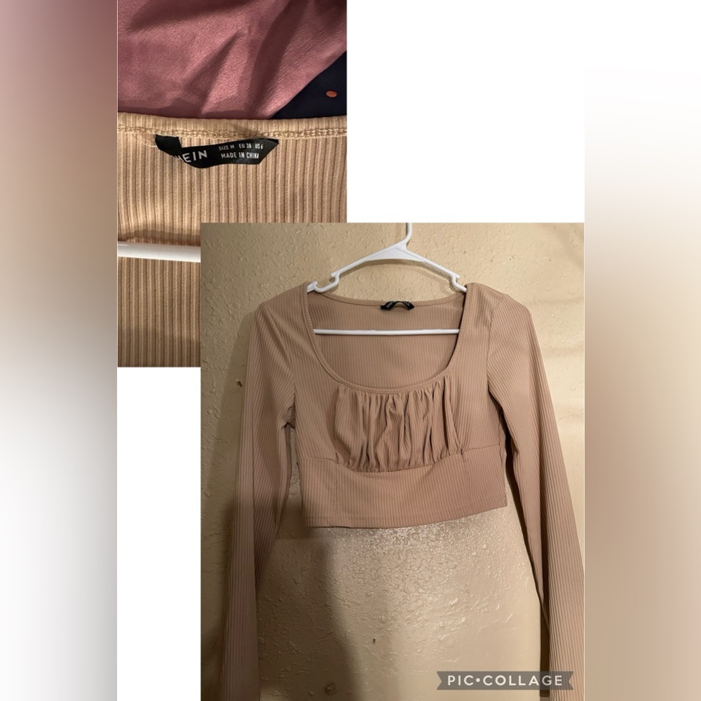 Tan Crop Top
